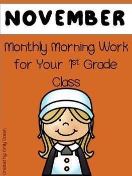Preview of Morning Work 1st Grade - November
