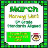 Morning Work for 5th Grade - March - No Prep - Reading Com