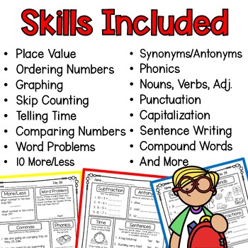 Morning Work for First Grade (Fourth Quarter) by Shelly Sitz | TpT