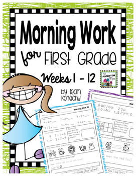 Preview of Morning Work First Grade