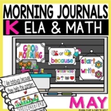 Morning Journals for Kindergarten MAY NO PREP! Editable