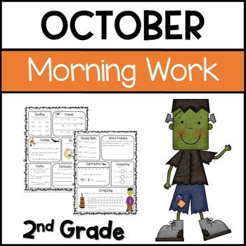 Preview of Morning Work for Second Grade (October)