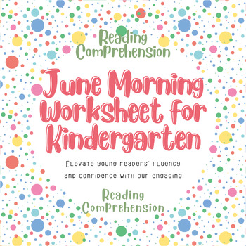 Preview of Morning Worksheet for Kindergarten | Reading Comprehension: Fluency
