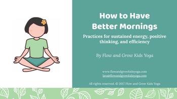 Preview of Morning Yoga Routine Slideshow for the Classroom