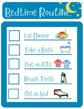 Preview of Morning and Bedtime routine for Kids, Checklist for morning and night routines