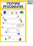 Morning and Dismissal Procedures Posters