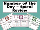Morning work - Number of the Day Spiral Review