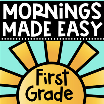 Preview of 2 Morning Work in Literacy for First Grade YEAR LONG BUNDLE ~ Spiral Review!