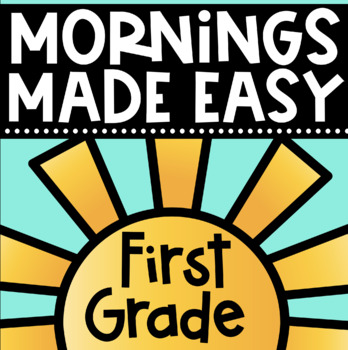 Preview of Morning Work in Literacy for First Grade YEAR LONG BUNDLE ~ Spiral Review!