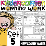 Mornings Made Easy! Kindergarten Morning Work SET FIVE for