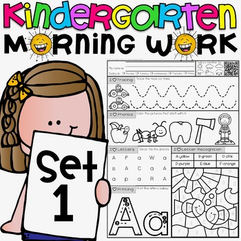 Preview of Mornings Made Easy! Kindergarten Morning Work by Tweet Resources SET ONE