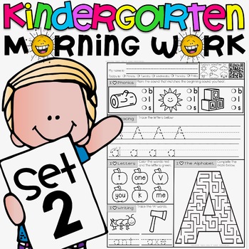 Mornings Made Easy! Kindergarten Morning Work by Tweet Resources SET TWO