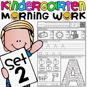 Preview of Mornings Made Easy! Kindergarten Morning Work by Tweet Resources SET TWO