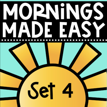 Preview of Mornings Made Easy Set Four! First Grade Morning Work By Tweet Resources