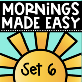 Mornings Made Easy Set Six! First Grade Morning Work By Tw