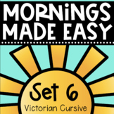 Mornings Made Easy Set Six! First Grade Morning Work in Vi