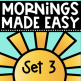 Mornings Made Easy Set Three! First Grade Morning Work By 