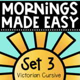 Mornings Made Easy Set Three! First Grade Morning Work in 