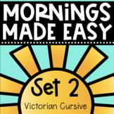 Mornings Made Easy Set Two! First Grade Morning Work in Vi