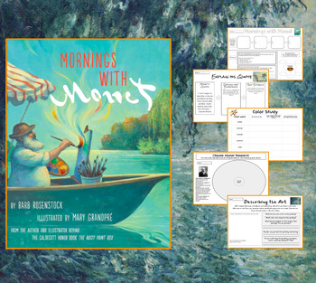 Preview of Mornings with Monet - Book Companion - Great for Nonfiction or Art Studies!