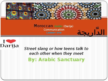 Preview of Learn greetings in Moroccan Arabic Darija !