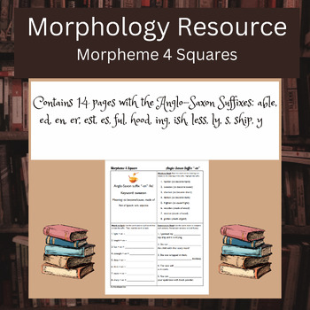 Preview of Morpheme 4 Squares: Set A Suffixes