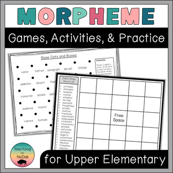 Preview of Morpheme Games, Activities, & Practice: Prefixes, Bases, & Suffixes
