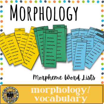 Preview of Morpheme Word Lists (Science of Reading, Morphology, Structured Word Inquiry)