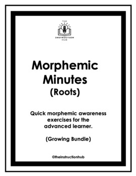 Preview of Morphemic Minutes: Morphemic Awareness Activities