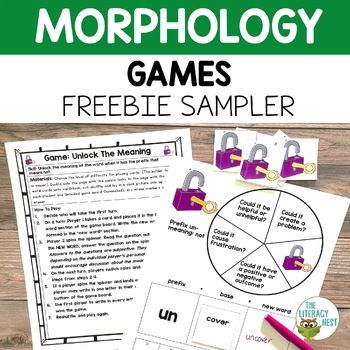 Preview of Morphology Activities FREEBIE