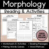 Morphology Activities | Word Matrices, Matrixes | Reading 