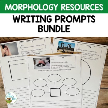Morphology Activities Writing Prompts Bundle by Emily Gibbons The ...