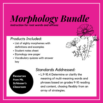 Preview of Morphology Bundle