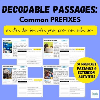 Preview of Morphology Decodable Passages: 10 Common Prefixes - Orton Gillingham