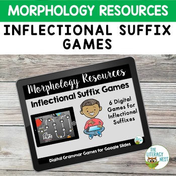 Preview of Morphology Games and Task Card for Inflectional Suffixes