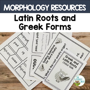 Preview of Morphology Activities Latin Roots and Greek Forms