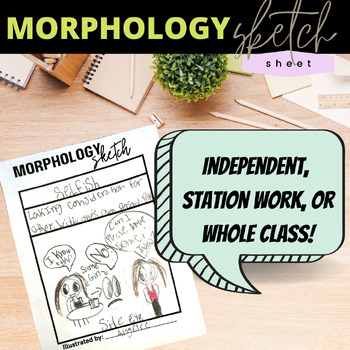 Preview of Morphology + Greek and Latin Roots |  Sketch Sheet