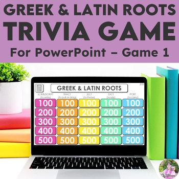 Preview of Greek and Latin Roots Trivia Game | Interactive Morphology Game for PowerPoint