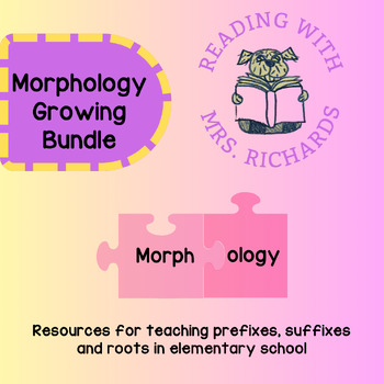 Preview of Morphology Growing Bundle - Prefixes, Suffixes & Roots