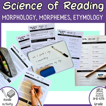 Preview of Morphology, Morphemes & Etymology MEGABUNDLE - Science of Reading Activities