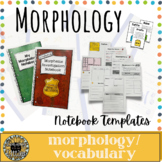 Morphology Notebook Pages and Word Matrix Mat (Science of 