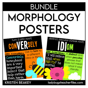 Preview of Morphology Posters & Notebook Templates (ELA Bundle)