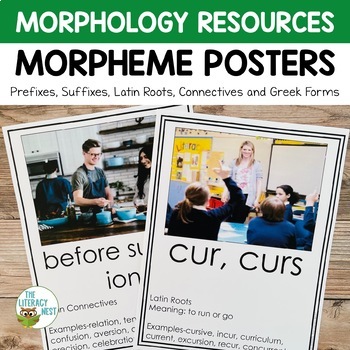Preview of Morphology Wall Posters for Prefixes, Suffixes, Roots, Greek Forms