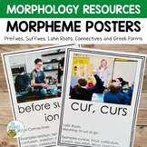 Morphology Wall Posters for Prefixes, Suffixes, Roots, Gre