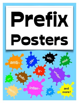 Preview of Morphology Prefix Posters