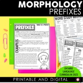 Morphology | Prefix Worksheets | Ontario Language Curriculum 2023