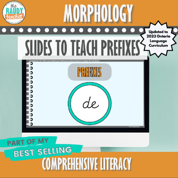 Preview of Morphology | Prefixes Slides | NEW 2023 Ontario Language Curriculum