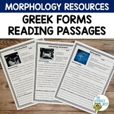 Morphology Reading Passages for Greek Forms 