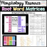 Morphology Roots Resource: Digital Word Matrices