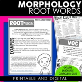 Morphology | Root Words Worksheets | Ontario Language Curr